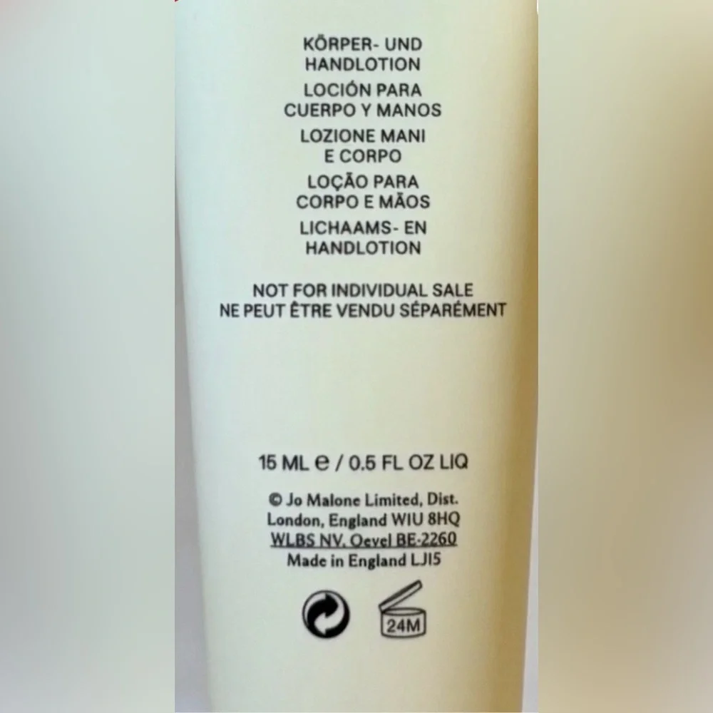 Jo Malone Wood Sage & Sea Salt Body & Hand Lotion Mini NWOT